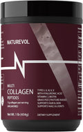 Multi Collagen Peptides Powder – Hydrolyzed Types I, II, III, V, X with Biotin, Vitamin C & Hyaluronic Acid | Hair, Skin & Joints Support for Women & Men | Unflavored - 1 lb (41 Servings)