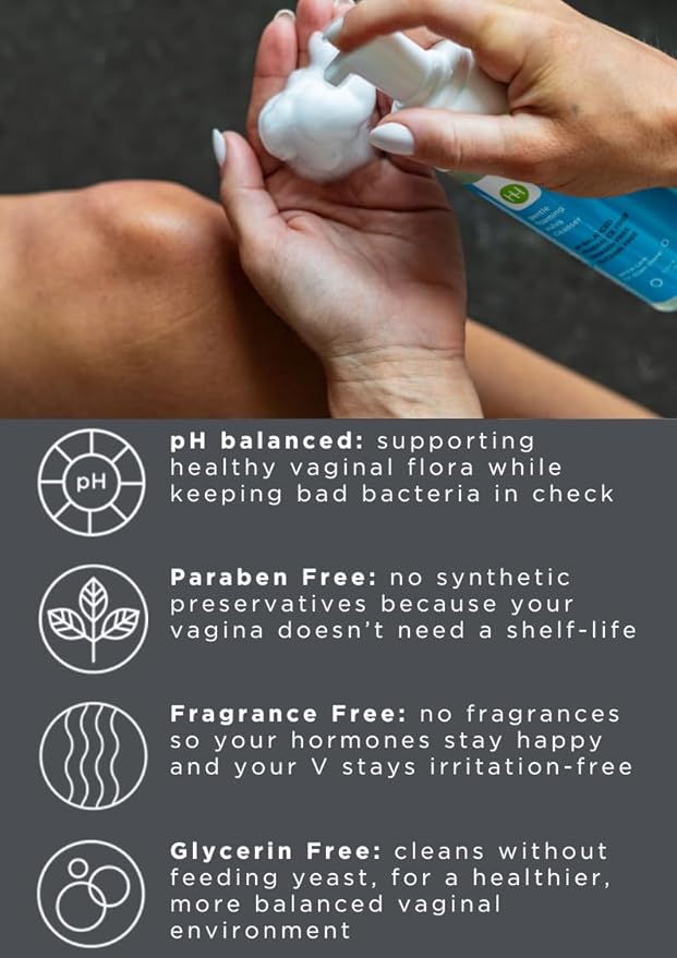 Feminine Wash for Sensitive Skin – Gentle Foaming Vulva Cleanser, pH Balanced, Fragrance-Free, Paraben & Glycerin Free, Doctor-Developed Natural Intimate Care (5 fl oz)