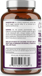 Purity Labs Trans-Resveratrol Supplement 5,000 mg Equivalent per Serving with Quercetin, USDA Organic High Potency Antioxidant, Vegan Capsules, 90 Count