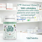 Vital Liver Support - Premium Liver Cleanse Detox & Repair Formula with Milk Thistle Supports Liver Health and Detox Cleanse