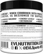 Stimulant Free Lean BCAA Powder - Evlution Nutrition BCAAs Amino Acids Powder with CLA Carnitine and 2:1:1 Branched Chain Amino Acids Supports Muscle Recovery Fat Burn and Metabolism - Fruit Punch