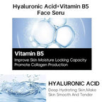 Hyaluronic Acid 2% + Vitamin B5 Face Serum, Moisturizing, Repairing Skin, Anti-aging, Soothing Dry Skin, Enhancing Skin Elasticity, Feminine Plump & Smooth Skin Facial Care Serum