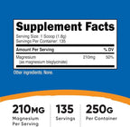 Nutricost Magnesium Glycinate Powder (250 Grams) (Unflavored)