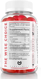 PUREFINITY Tart Cherry Gummies – Uric Acid Flush for Joint Relief & Recovery, Raw Juice Extract Antioxidant – Non-GMO, Gluten Free, Vegan, 60 Count