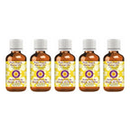 dève herbes Pure Peach Kernel Oil (Prunus persica) Cold Pressed (Pack of Five) 100ml X 5 (16.9 oz)