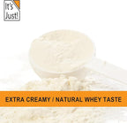 It's Just! - 100% Whey Protein Concentrate, Grass-Fed Pasture Raised, Made in Australia, RBST/rBGH Hormone Free, Premium WPC-80, No Added Flavors (Grass-Fed Unflavored, 1.25 Pound)