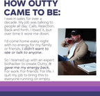 OUTTY Courage Powder Social Energy & Mood Support Drink Mix With Taurine, L-Theanine & Oroxylin A Stress Relief, Mental Clarity & Alcohol Alternative Acai Mixed Berry (15 Stick Packs)