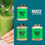 NAKED Nutrition Chocolate Pea Protein Isolate - 5Lb Bulk, NSF Certified, Plant Based, Vegetarian & Vegan Protein. Easy to Digest, Non-GMO, Gluten Free, Lactose Free, Soy Free