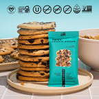 TRUBAR Vegan Protein Bar, Oh Oh Cookie Dough, Gluten Free, Plant Based Protein, Dairy Free, Non GMO, Soy Free, No Sugar Alcohols, 12G Protein, 13G Fiber, Healthy on the Go Snack Bars, 12 CT