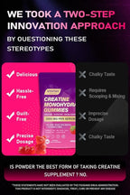 Creatine Monohydrate Gummies – with Collagen, BCAAs, L-Glutamine, Biotin, Zinc, Vitamin D3 & Hyaluronic Acid – Daily Pre & Post Workout Recovery, Sugar-Free（150 Gummies）