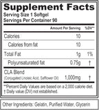 Evlution Conjugated Linoleic Acid CLA Supplement Nutrition Lean Muscle Mass Builder & Fat Burner for Men and Women - Stimulant-Free Safflower Based CLA 1000mg Blend Per Serving (90 Servings)
