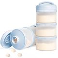 Termichy Stackable Formula Dispenser Portable Milk Powder Container, 2 Pack, Misty Blue