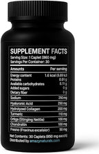 Ambition Flexiwell Joint Support Supplement with Hyaluronic Acid, Collagen, Turmeric, 30 Caplets, 850mg