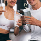 Ysglory 3 Packs Protein Powder Storage Container 4 Stackable Formula Dispenser Portable Protein Powder Travel Container Milk Powder Container to Go for Workout, Fitness, Travel (Gray,White,Pink)