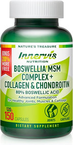 Boswellia MSM Complex 150 Caps – Supports Joint Health | Collagen, Chondroitin, Turmeric