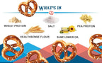 BeyondTwistz Low Carb Pretzels, Cheezy Street, Keto Friendly, 2g Net Carbs, 18g Protein, Powered By HealthSense® High Fiber Wheat Flour, Family Size 8oz Bag, Pack of 3