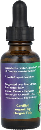 Flower Essence Services Dropper Herbal Supplements, Queen Annes Lace, 1 Ounce