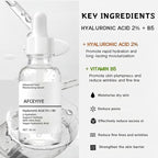 Hyaluronic Acid 2% + Vitamin B5 Face Serum, Moisturizing, Repairing Skin, Anti-aging, Soothing Dry Skin, Enhancing Skin Elasticity, Feminine Plump & Smooth Skin Facial Care Serum