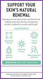 New Chapter Daily Skin Renewal Supplement, Clinical-Strength Astaxanthin for Youthful Skin Care + Collagen Protection with Vitamin C, Vitamin A, E & Zinc - 30 Capsules
