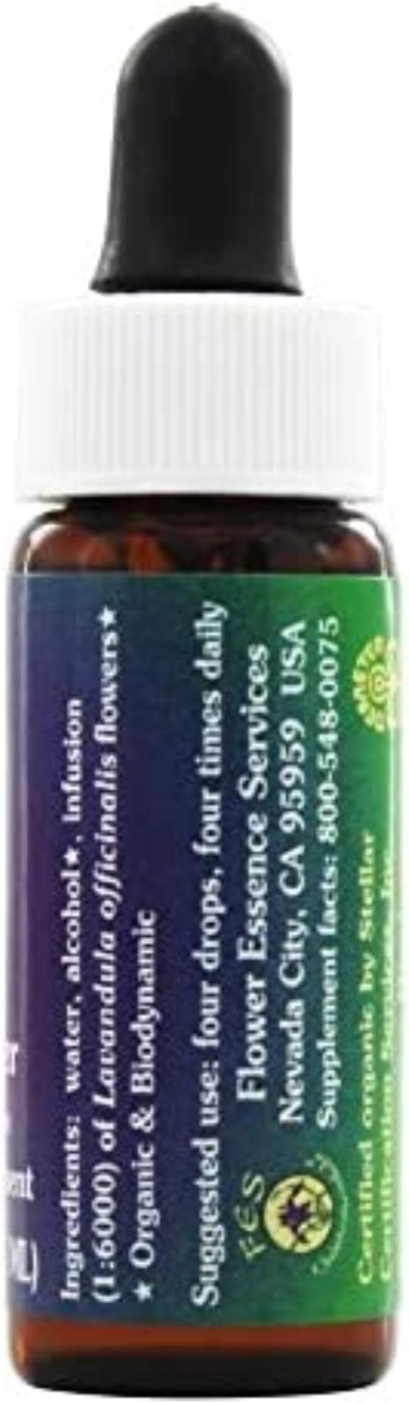 Flower Essence Services Supplement Dropper, Lavender, 0.25 Ounce