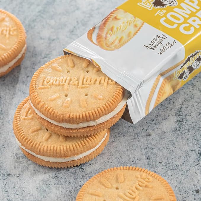 Lenny & Larry's The Complete Cremes®, Sandwich Cookies, Vanilla, Vegan, 5g Plant Protein, 6 Cookies Per Pack (Box of 12), (Pack of 2)