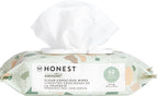 The Honest Company Hypoallergenic Multi-Use Baby Wipes for Sensitive Skin, Geo Mood, 60 Count