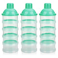 Accmor Formula Dispenser On The Go, 5 Compartments Stackable Formula Container for Travel, Baby Milk Powder Kids Snack Container, BPA Free