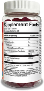 Amazon Basics Weight Management Support Gummy with 400 Mcg Chromium Picolinate, 60 Count