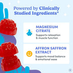 First Day Teens’ Nighttime Reset Calming Magnesium Gummies – Sleep Aid Supports Peaceful Rest, Balanced Mood & Energy – Supplement with Magnesium Citrate, Affron & No Melatonin – 60-Day Supply
