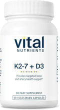 Vital Nutrients Vitamin D3 + K2-2000 IU - Vitamin D3 K2 Supplement - Vitamin D Complex for Healthy Calcium Levels, Muscle & Bone Health - Gluten, Dairy, Soy Free - 60 Capsules