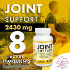 Joint Support - Glucosamine Chondroitin MSM Hyaluronic Acid Ashwagandha Turmeric Ginger Arnica - 2430mg Joint Support Supplement, Micronized, 90 Capsules.
