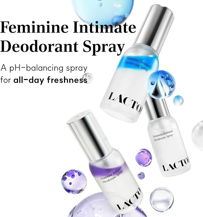 LACTOMEDI Bestie Box Intimate Care Kit – pH Balanced Feminine Hygiene Set with Intimate Care Gel, Foaming Wash, Deodorant Spray & Feminine Wipes for Daily Freshness