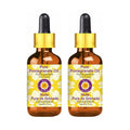 dève herbes Pure Pomegranate Oil (Punica granatum) with Glass Dropper Cold Pressed (Pack of Two) 100ml X 2 (6.76 oz)