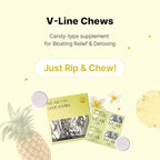 NE:AR V-Line Chews – Herbal Anti-Bloat Formula with Circulation & Water Balance Support – Daily K-Chewables for Puffiness, Digestion & Wellness – Pineapple Flavor