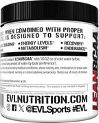 Stimulant Free Lean BCAA Powder - Evlution Nutrition BCAAs Amino Acids Powder with CLA Carnitine and 2:1:1 Branched Chain Amino Acids Supports Muscle Recovery Fat Burn and Metabolism - Fruit Punch
