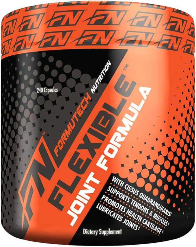 Flexible Joint Formula | Complete Support for Joints, Bones, & Connective Tissues | Promotes Uptake of Sulfates | 240 Capsules