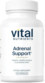 Vital Nutrients Adrenal Support - Adrenal Support Supplements for Gland Function and Cortisol Management - Supports Energy and Stress Levels - Gluten, Dairy, Soy Free - 60 Capsules