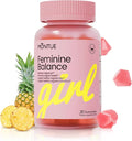 Premium Diamond Feminine Balance Gummies-pH Balance with Prebiotics & Lactobacillus Probiotic Blend&Hawaiian Pineapple Immune Support,Vegan& Non-GMO（30 Gummies）