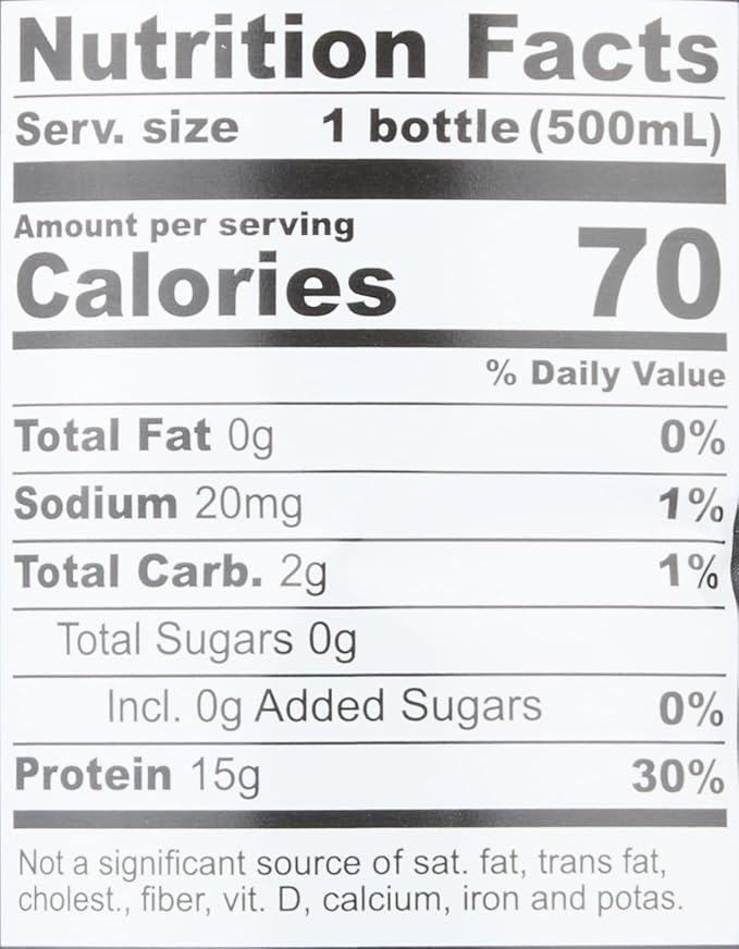 Protein2o 15g Whey Protein Isolate Hydration Drink Plus Energy & Focus,350mg Electrolytes,125mg Caffeine,Sugar Free,Blue Raspberry,16.9 oz Bottle,(Pack of 24)