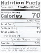 Protein2o 15g Whey Protein Isolate Hydration Drink Plus Energy & Focus,350mg Electrolytes,125mg Caffeine,Sugar Free,Blue Raspberry,16.9 oz Bottle,(Pack of 24)