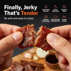 Golden Island Korean BBQ Pork Jerky - (2 Pack) 9 oz Resealable Bag - Fire-Grilled Specialty Meat Snack - Sweet & Savory Protein Snack - 7g Protein per Serving - Made with 100% All-Natural Pork