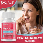 Safrel Urinary Pain Relief | UTI Relief | Fast Acting | Bladder Discomfort & Pain Relief | Phenazopyridine Hydrochloride 99.5mg (72 Count)