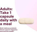 Phillips' Colon Health Daily Probiotic Capsules,4-in-1 Symptom Defense to Help Defend Against Occasional Gas,Bloating,Constipation,and Diarrhea,Daily Supplement,90 Count (Pack of 2)