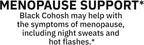 Black Cohosh Dietary Supplement Tablets for Menopause Support, 40 mg, 100 Count