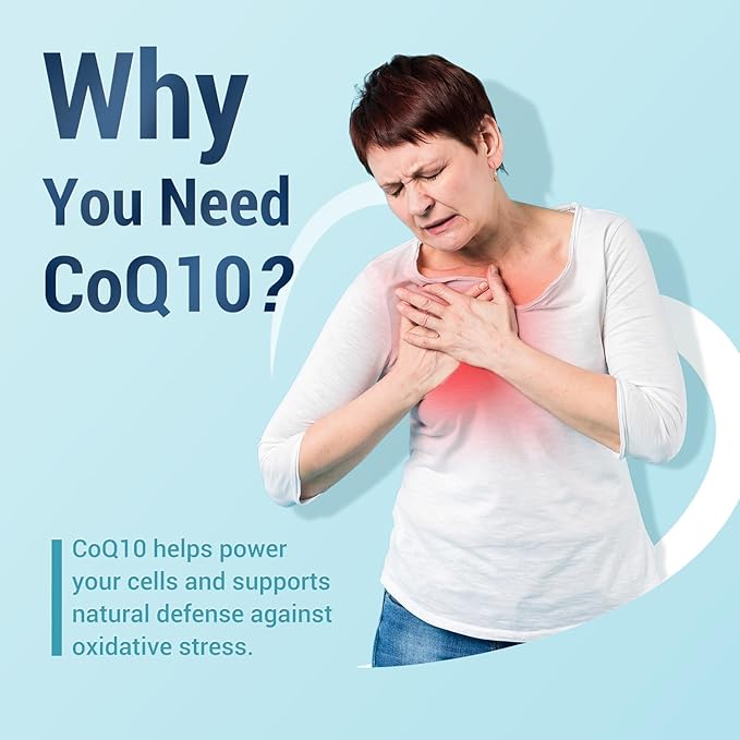 Heivy CoQ10 200mg Per Serving, 99% Purity High Absorption Coenzyme Q10 as Ubiquinone, Support Heart Health, Antioxidants & Energy Supplements, Made in USA, 120 Day Supply, 120 Capsules