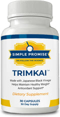 Simple Promise TrimKai - Japanese Black Vinegar Capsules for Metabolism Support - with Astaxanthin 12mg, Seaweed & Black Pepper Extract - Plant-Based Formula - 30 Capsules