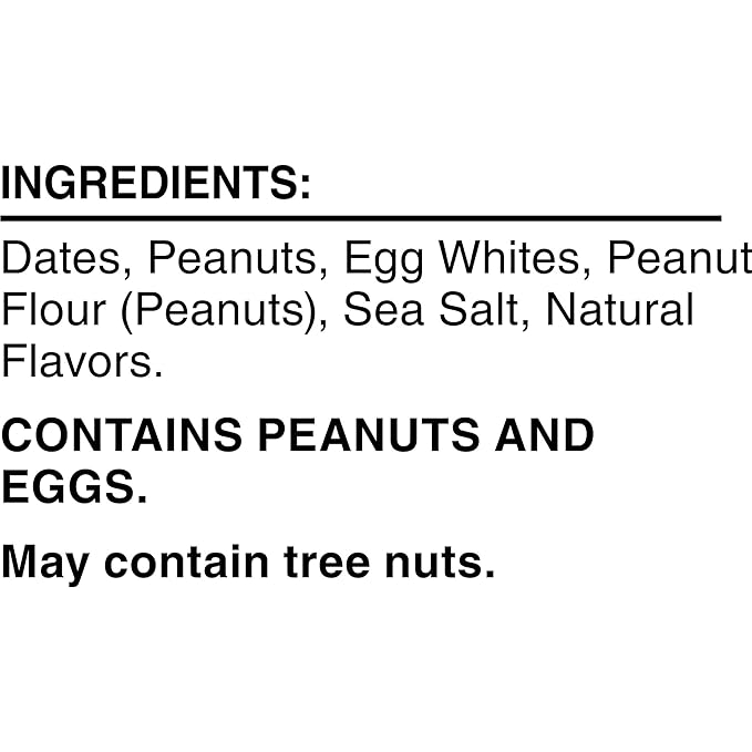 RXBAR Protein Bars, 12g Protein, Gluten Free Snacks, Snack Bars, Peanut Butter, 22oz Box (12 Count)