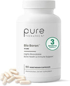 Pure TheraPro Rx Bio Boron 10mg, 3 Months Supply - Bororganic Glycine Boron for Men & Women - Premium Formula for Bone Health, Joint Flexibility, Cardiovascular Function & Immunity Support