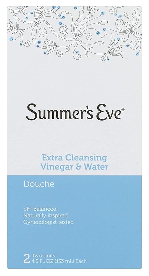 Summer's Eve Extra Cleansing Vinegar & Water Douche 2 Ct (Pack of 4)