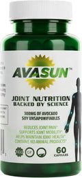 ASU Joint Support Supplement – 300mg Avocado Soy Unsaponifiables for Joint Comfort, Mobility & Cartilage Health, Clinically Studied, Plant-Based, Non-GMO, Gluten-Free, 60 Capsules (2 Month Supply)